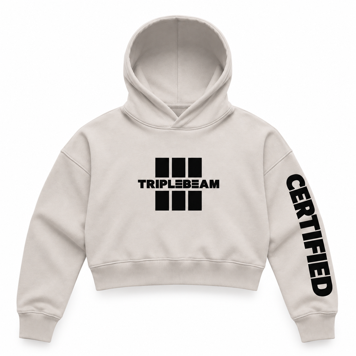 Ladies Flagship Crop Hoodie - Triplebeam Certified