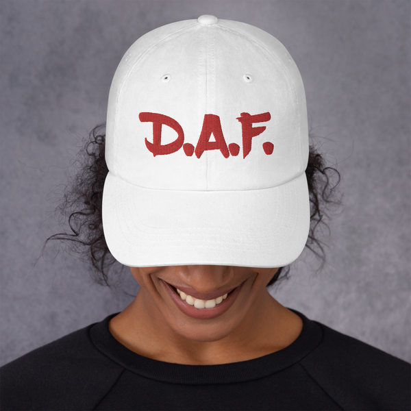 D.A.F. Dad Hat (Red 3D Design) - Triplebeam Certified