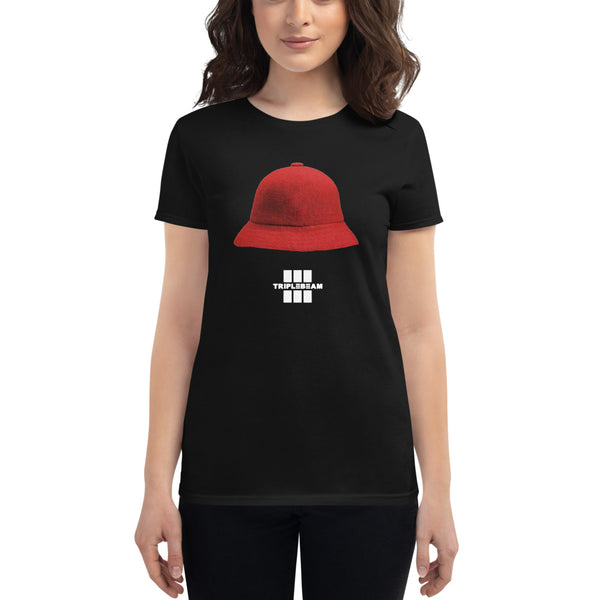 Retro Hat Tee- Womens - Triplebeam Certified