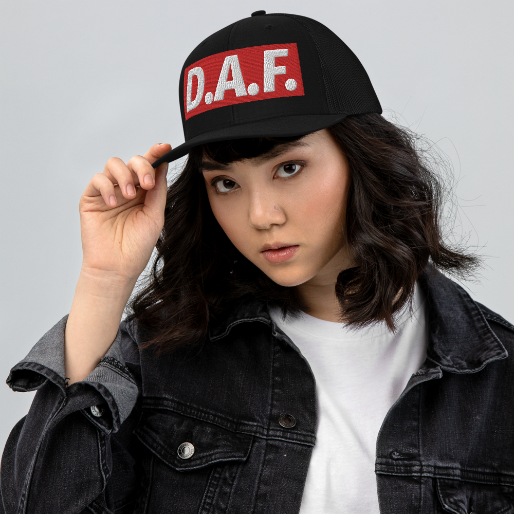 D.A.F. Trucker Cap (Red Patch) - Triplebeam Certified