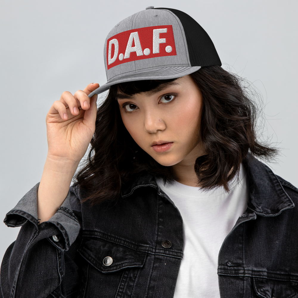 D.A.F. Trucker Cap (Red Patch) - Triplebeam Certified